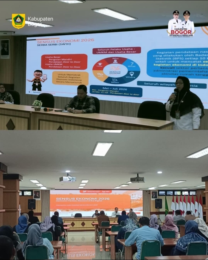 BPS Kabupaten Bogor Gandeng Diskominfo Sosialisasikan Sensus Ekonomi 2026